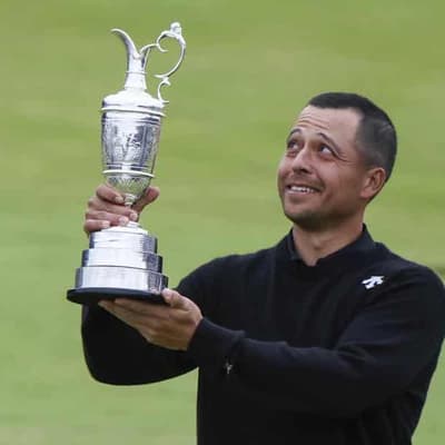 Schauffele roars to second major win of year at Open