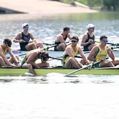 Men's four unable to maintain Olympic rowing medal run