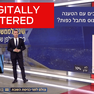 Digital manipulation distorts Israeli TV poll