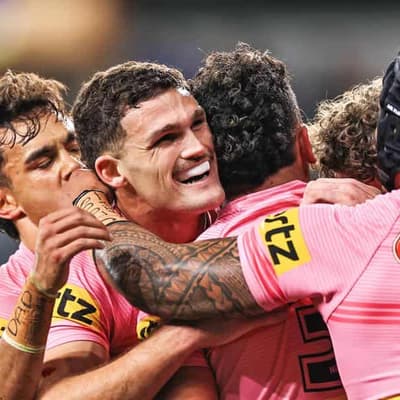 Penrith score three tries in four minutes to stun Parra