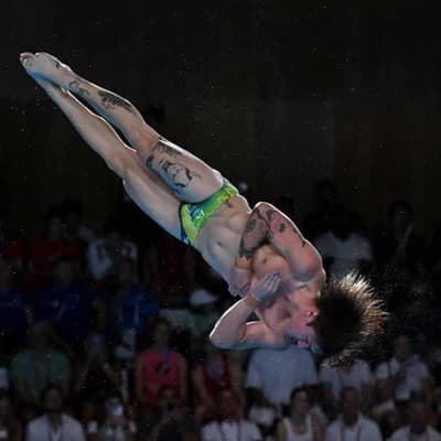 Diver Rousseau surprises himself in near medal miss