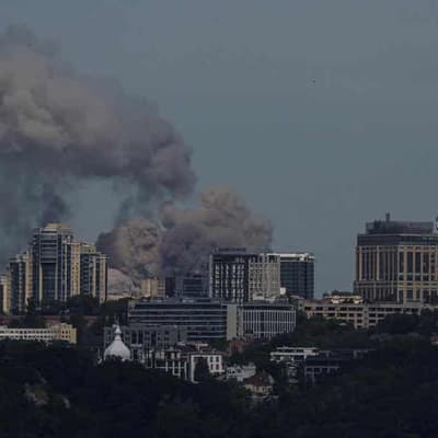 Father and young son die in Russian air attack on Kyiv