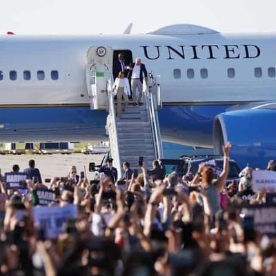 US candidate Kamala Harris's rally crowd photos not altered with AI