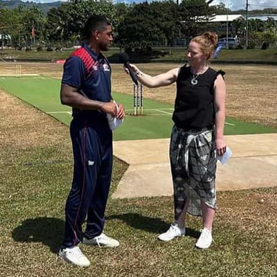 Sydneysider Darius Visser the toast of Samoan cricket