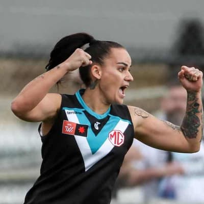 Houghton cameo propels Port to AFLW win over Carlton