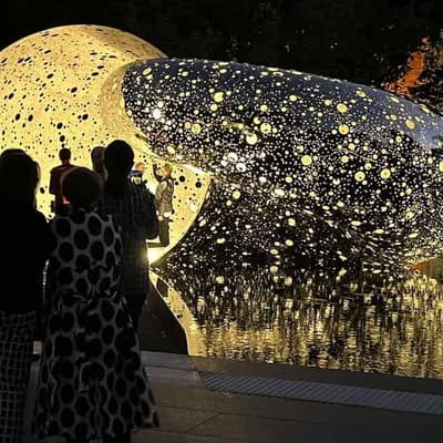 Curiosity radiates as crowds reflect on $14m artwork