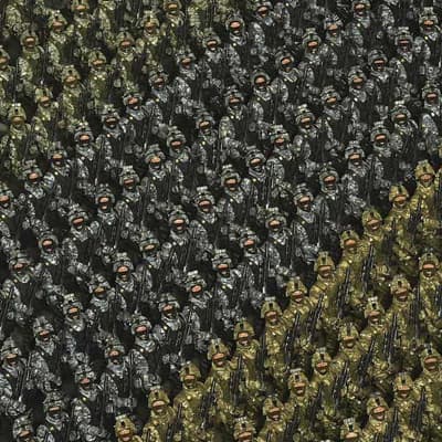 NKorean troops in Russian uniforms head toward Ukraine