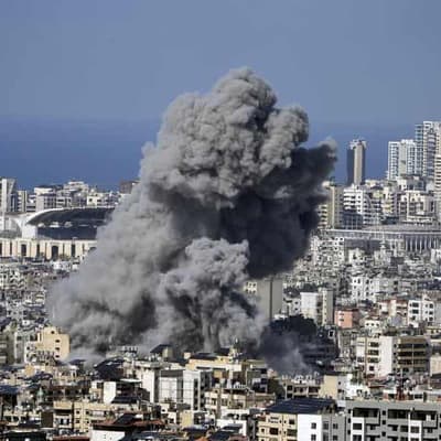 Air strikes hit Beirut as Israel rules out ceasefire