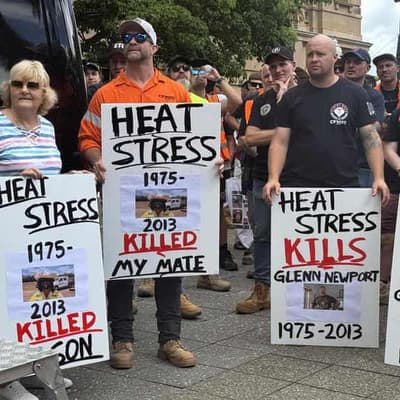 Union members march against changes to work conditions