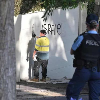 Jewish community reels after 'cowardly' graffiti attack