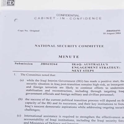 Iraq War documents ignite debate over Australia's role