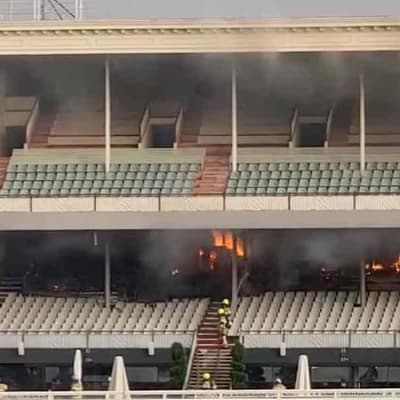 Suspected arsonist arrested over racecourse stand blaze