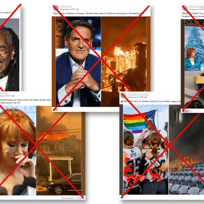 'Satire' websites exploiting California wildfires generate wave of fake celebrity news