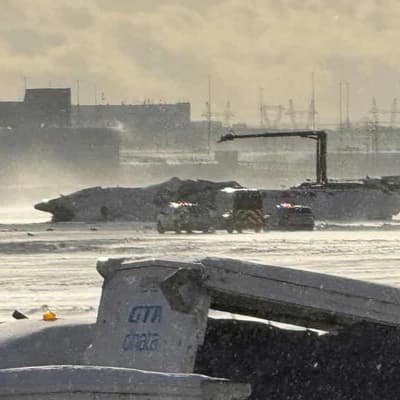 All on board survive after jet flips at Canada airport