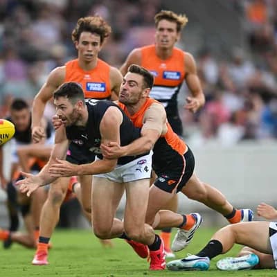 McGovern limps off as Blues thump Giants in pre-season
