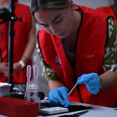 Sniffer dogs deployed as pill testing trial begins