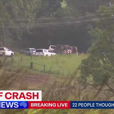 Dozens injured after army trucks crash in flood zone