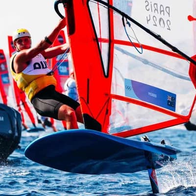 Olympic star storms to breakthrough windsurfing win