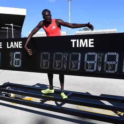 Gout Gout on fire again in 200m at Qld championships