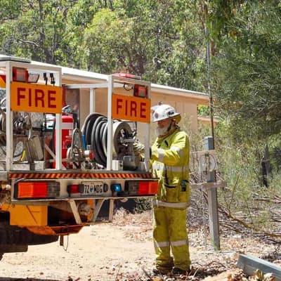 Hamlet spared from fire but residents told to stay away