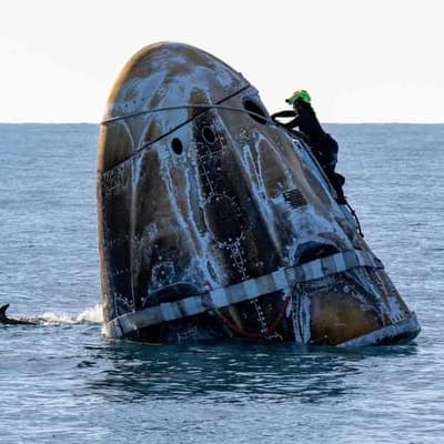 NASA astronauts return after nine months stuck in space