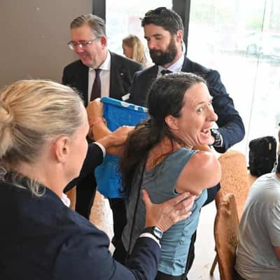 Climate protesters dampen Dutton's dumplings, draught