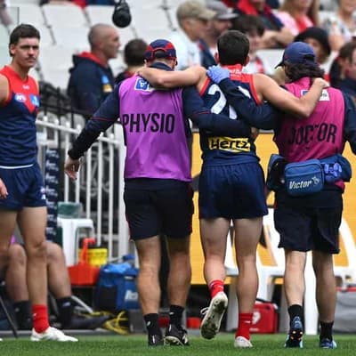 Demons sweat on young gun Lindsay's knee injury
