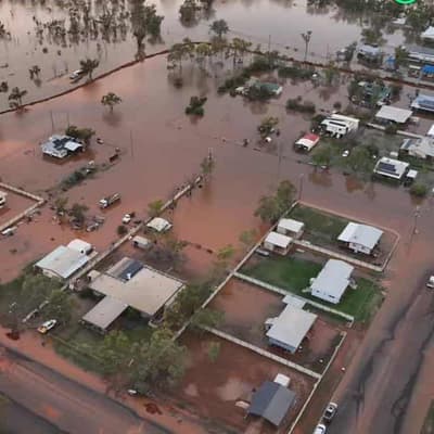 'Just too much water': town flooded after levee breaks