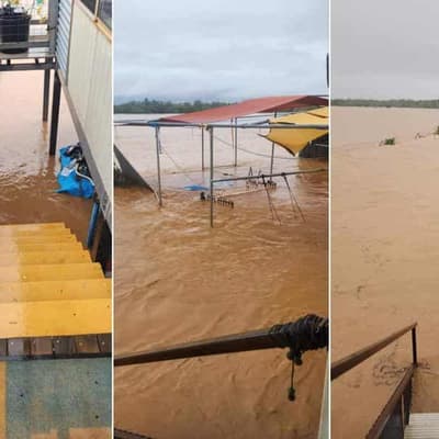 Flood drama as panicked residents plucked from roofs