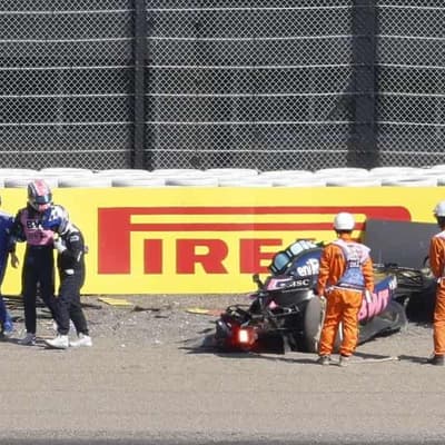 Doohan crashes, Piastri fastest in F1 practice in Japan