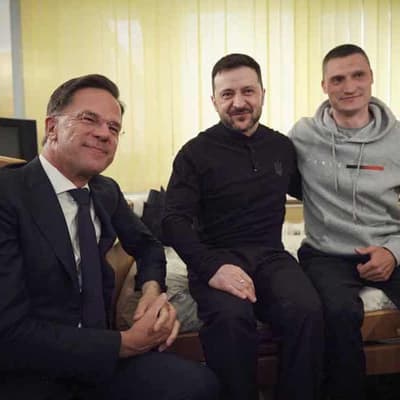 Visiting NATO chief says support for Ukraine unwavering