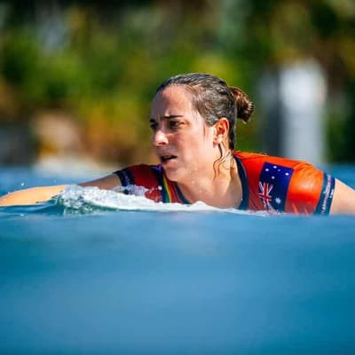 Wright buoyant after winning first surf heat at Bells