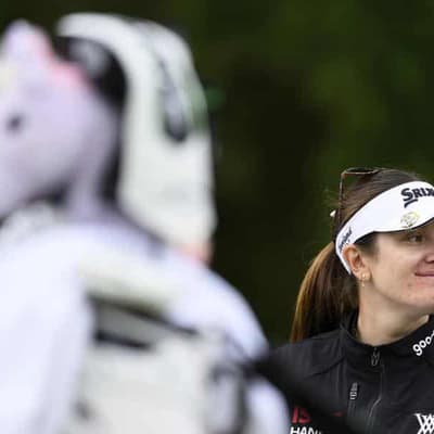 Top-ranked Aussie stumbles in bid for LA 'three-peat'