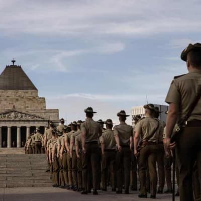 Solemn Anzac ceremony marred by neo-Nazi gatecrashers