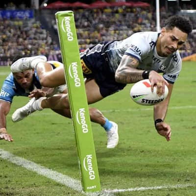 Cowboys young gun bags first NRL hat-trick