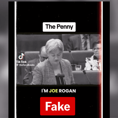 AI-generated Joe Rogan voice attacking Foreign Minister Penny Wong shared online