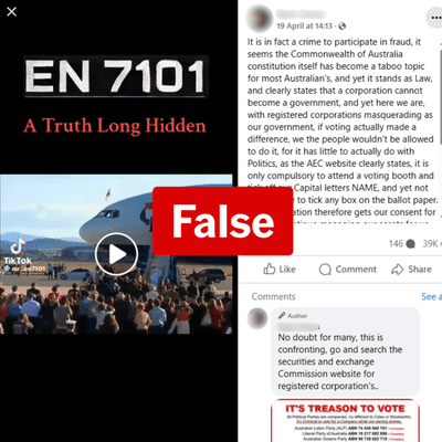 No, voting in Saturday's election isn't an act of fraud