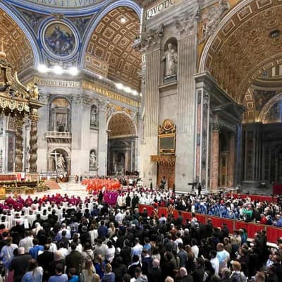 Cardinals join mass before conclave to pick new pope