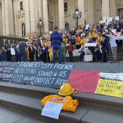 Firefighters, farmers in 11th-hour bid to scuttle levy