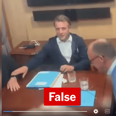 Macron Ukraine train cocaine claim fails sniff test