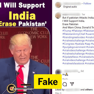 Trump did not threaten Pakistan during NY speech