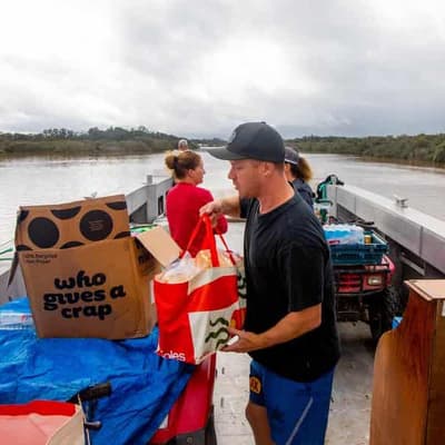 Locals finding connection in flood-isolated communities