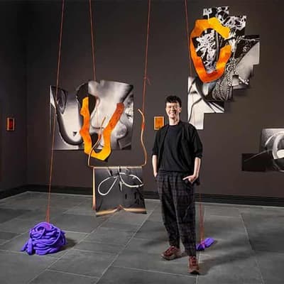 Artist wins $100k prize with art of wax, sand and glass