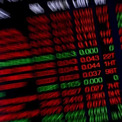 Australian shares surge towards record close