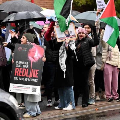 Australian protest as activist boat hits Gaza blockade