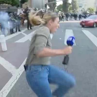 Call for action as Aussie journo hit with rubber bullet