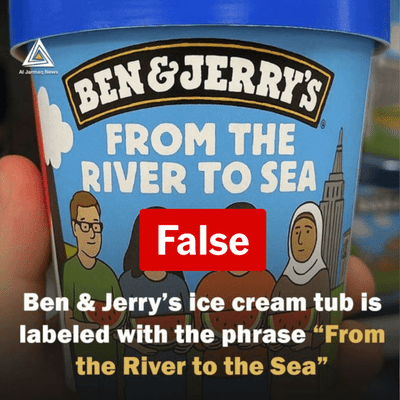 No scoop in Ben & Jerry's 'From the river to the sea' ice-cream
