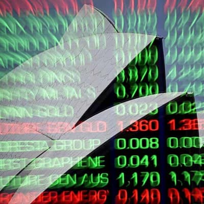 Australian shares fade after hitting new record