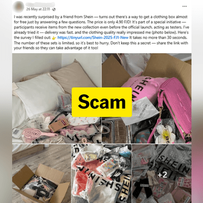 Scam promotion targets Pacific with fake Shein deal