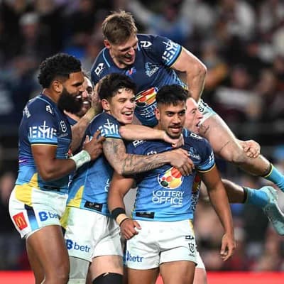 Titans wing whiz has more 'crazy' try records in reach
